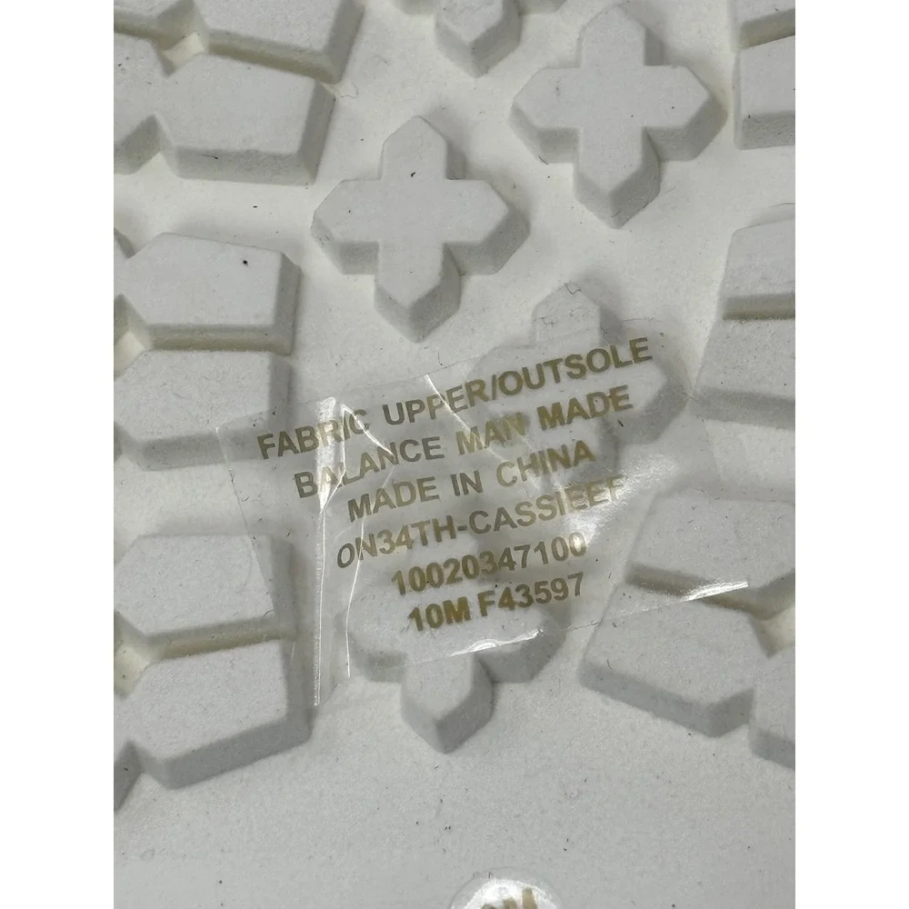 On 34th Cassieef White Eyelet Floral Mary Jane Espadrille Flats Lug Sole 10M